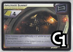 Infiltrate Summit, Goa'uld Space Station